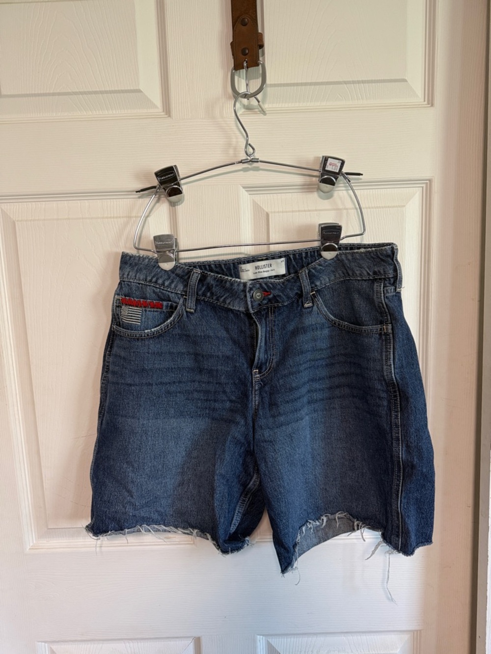 Hollister Women's Dark Wash Denim Cutoff Shorts